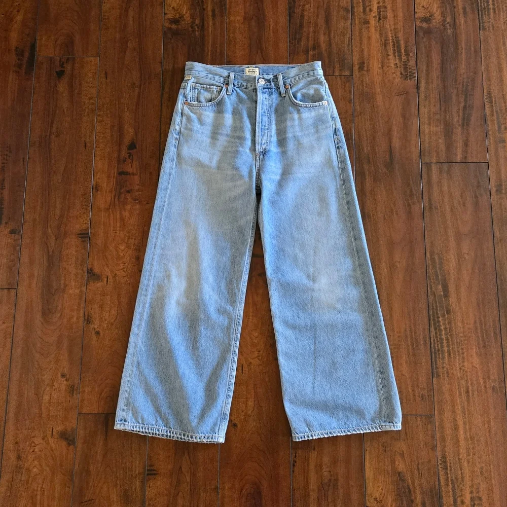 Citizens Of Humanity Sacha High Rise Wide Leg Button Fly Jean in Promise Size 26 - Picture 5 of 16